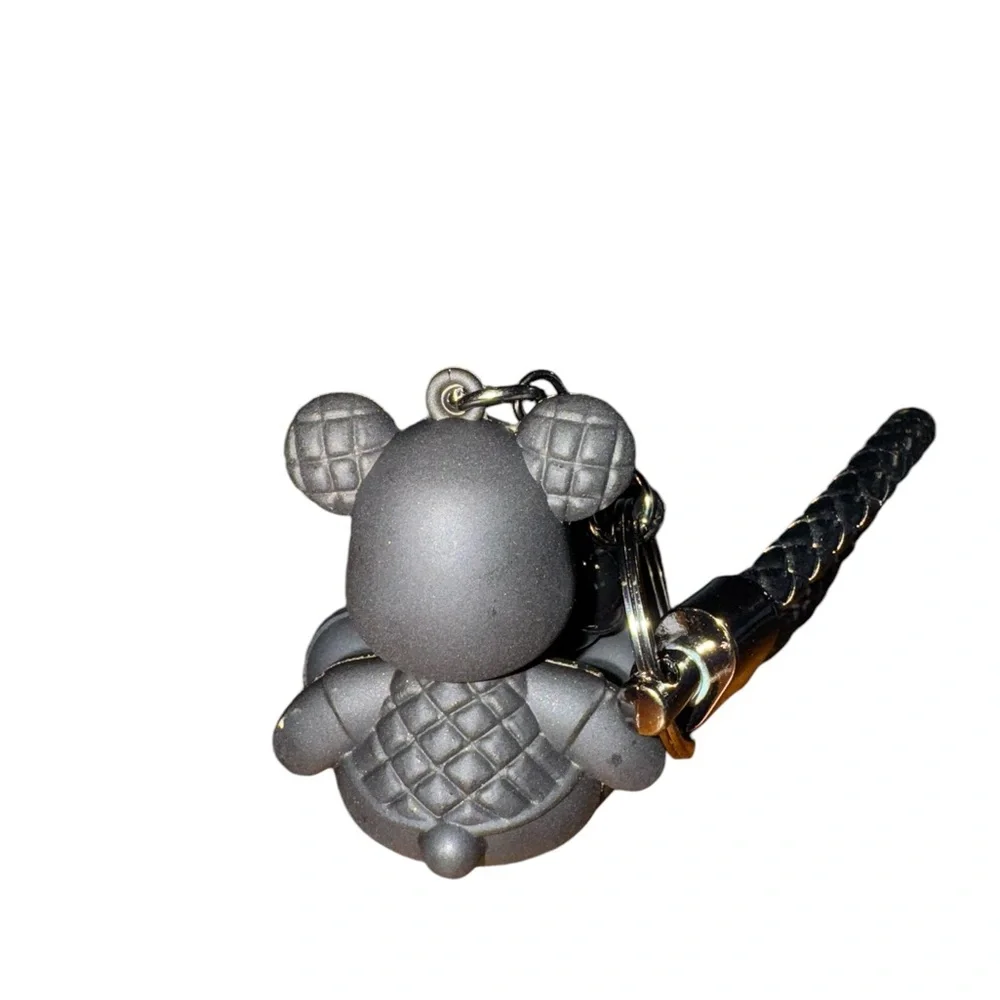 Bear Charm Black With Braided Rope For Gifts,Bags, Backpacks, And Satchels NWT - Picture 4 of 7